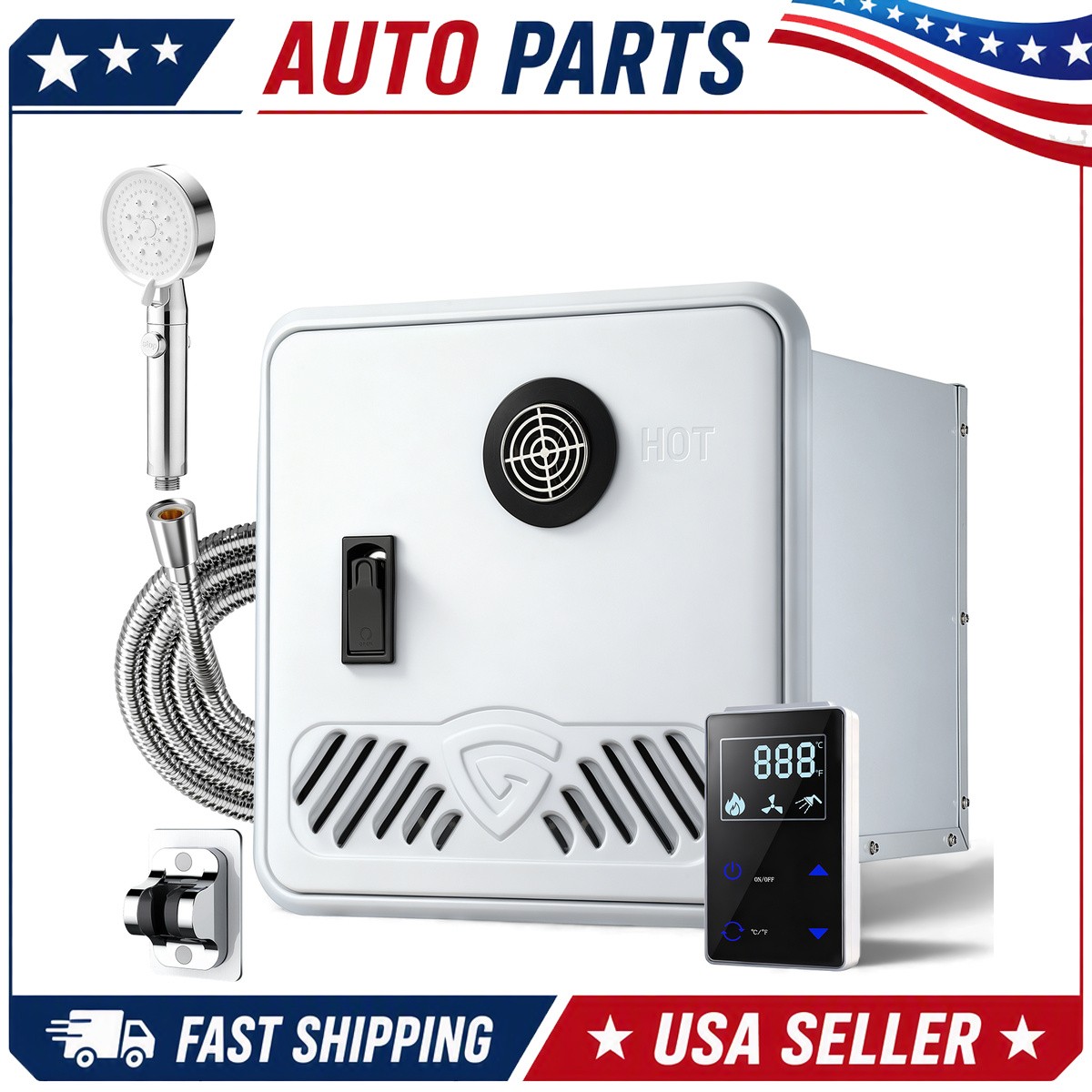 Propane Gas Water Heater 12V Digital Display Outdoor/Indoor Use Propane Gas Water Heater 12V Digital Display Outdoor/Indoor Use