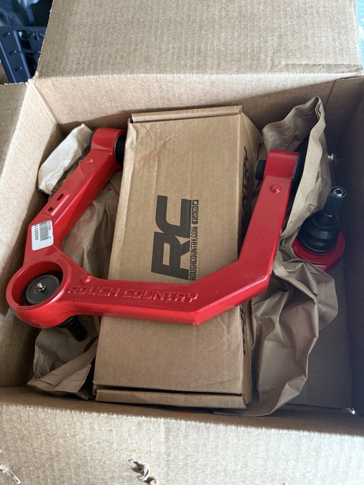 Rough Country Red Forged Upper Control Arms for 2024-2026 Ford Ranger - 50018RED Rough Country Red Forged Upper Control Arms for 2024-2026 Ford Ranger - 50018RED