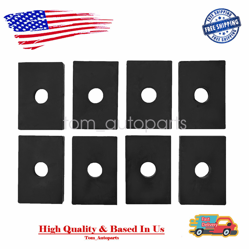 For 1947-1987 Chevrolet Gmc C10 C20 Truck Rubber Bed Mount Pad Kit 8pc GM Truck