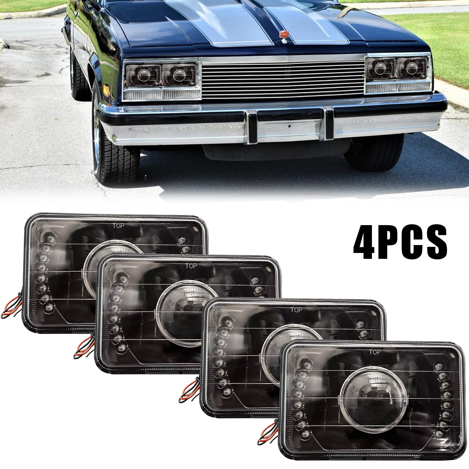 4PCS Fit Chevrolet Camaro RS Iroc-Z 1982-1992 4x6\