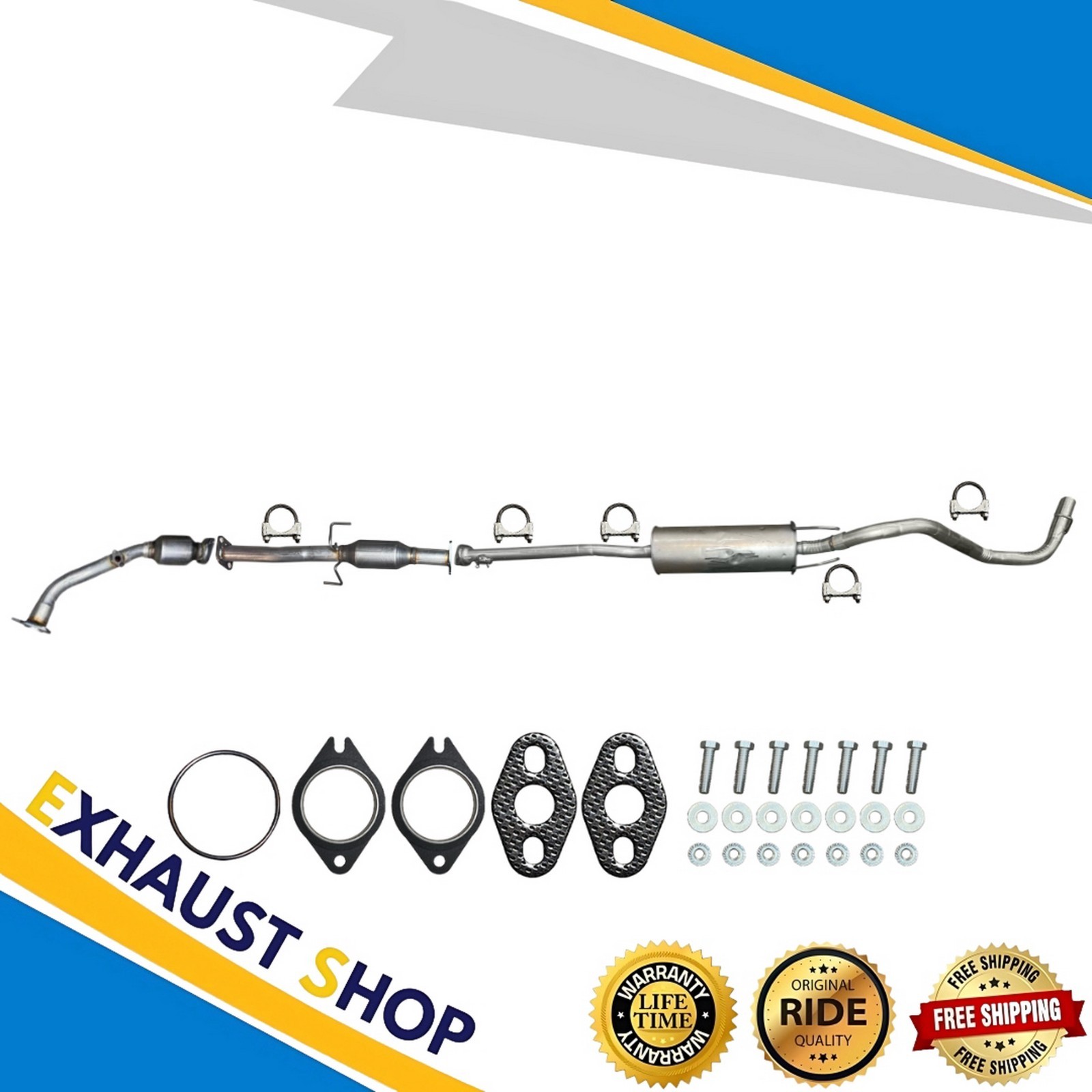 Full Exhaust System Fits 99-04 Toyota Tacoma 2.4L California Emissions 103.3