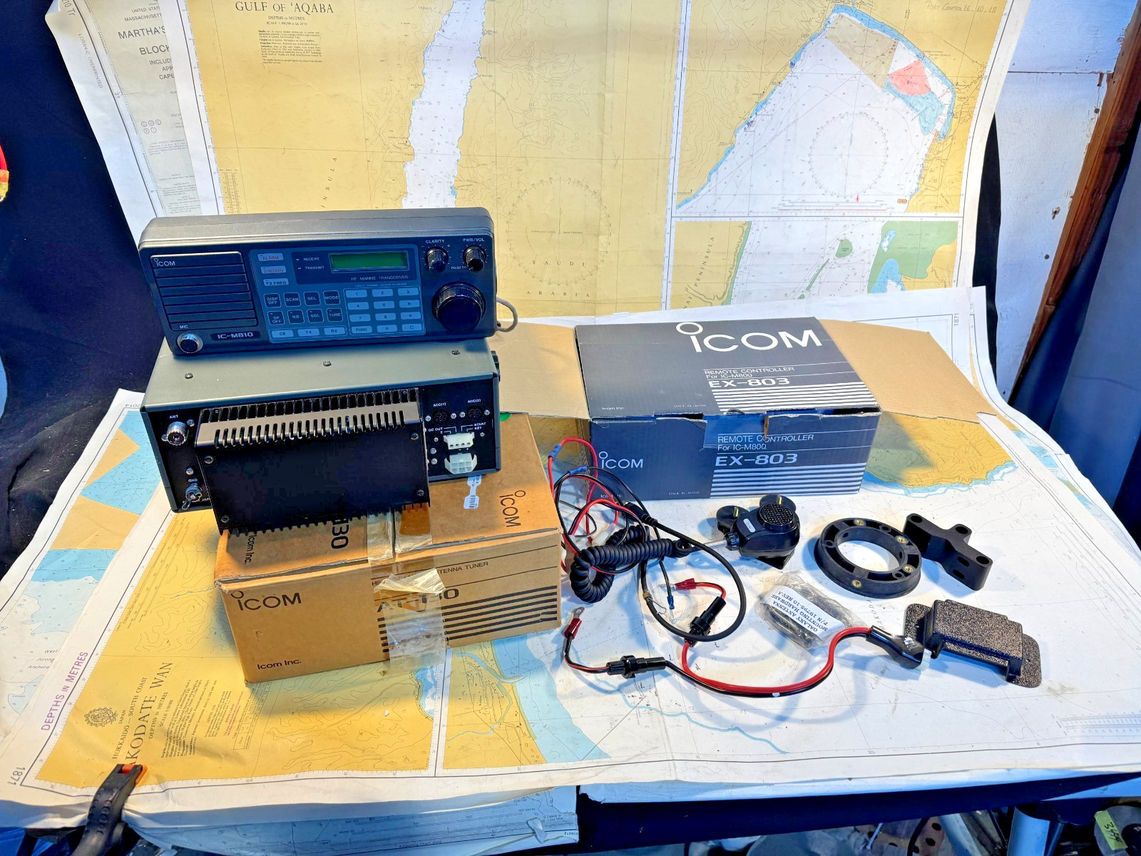 Icom IC-M810  Commercial-grade Marine HF Single Sideband (SSB) Complete, NEW