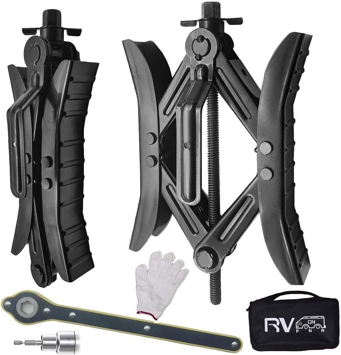 Camper Wheel Chock Stabilizer RV X Chocks Scissor 2 Sets Tire Locking Camper Wheel Chock Stabilizer RV X Chocks Scissor 2 Sets Tire Locking