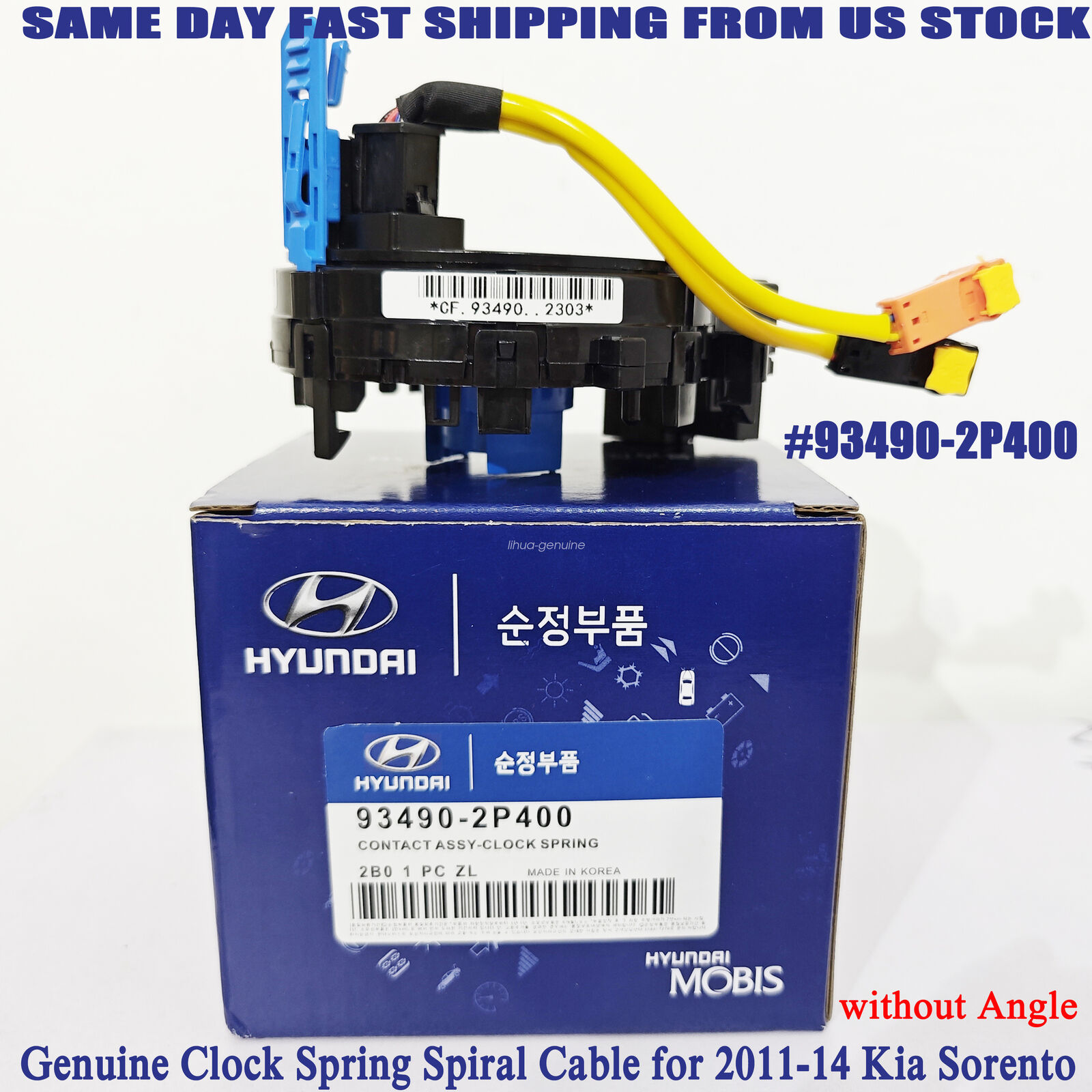 Genuine New Clock Spring Spiral Cable 93490-2P400 For Hyundai 11-14 Kia Sorento