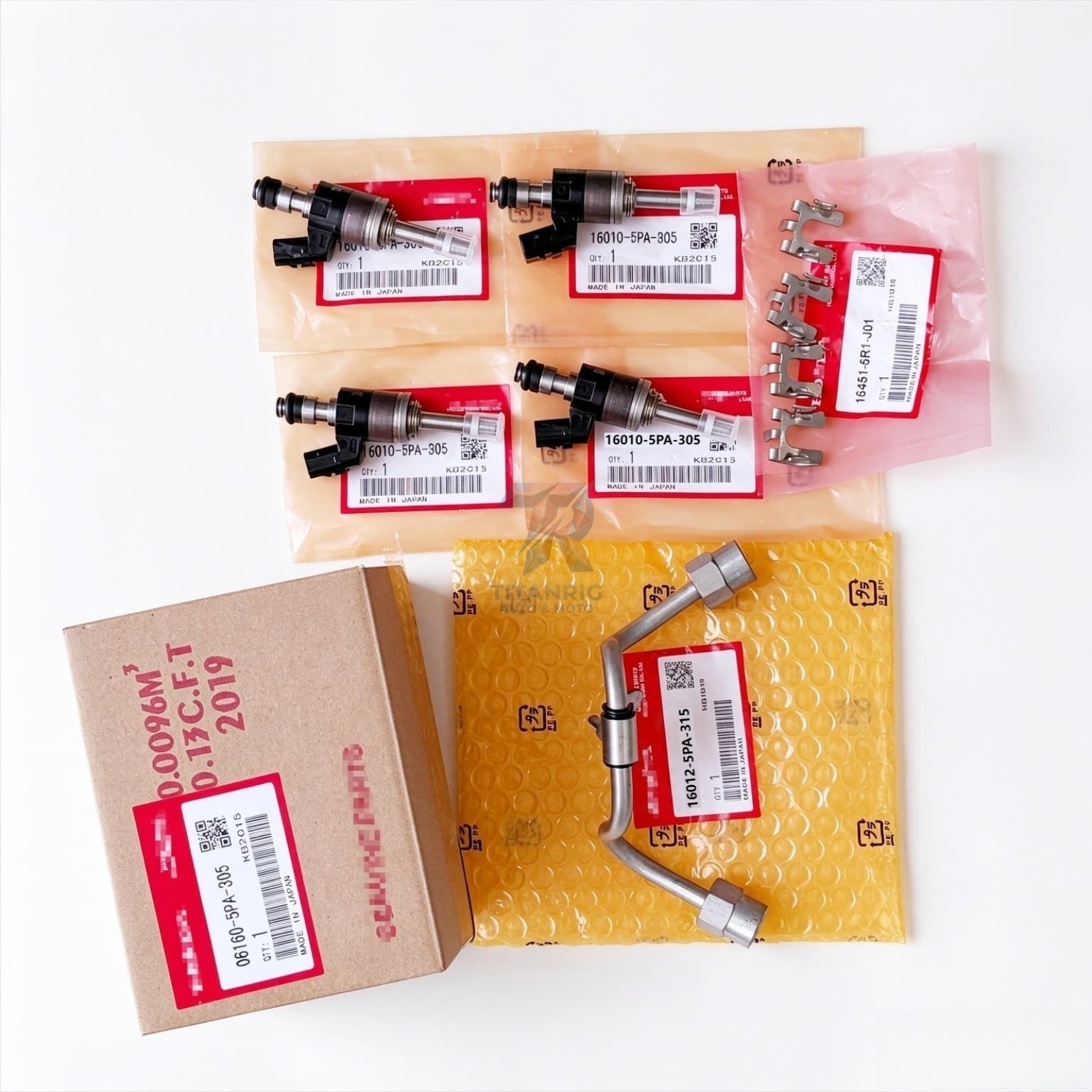Injector Kit Fuel for 2017-2025 Honda ACCORD CIVIC CR-V 1.5L 06160-5PA-305