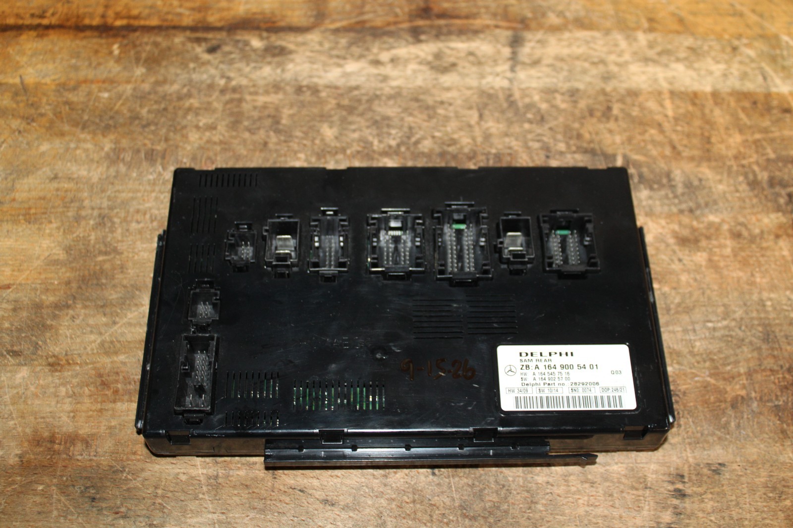 06-12 Mercedes GL ML R Class Rear SAM BCM Body Control Module 164 900 54 01 06-12 Mercedes GL ML R Class Rear SAM BCM Body Control Module 164 900 54 01