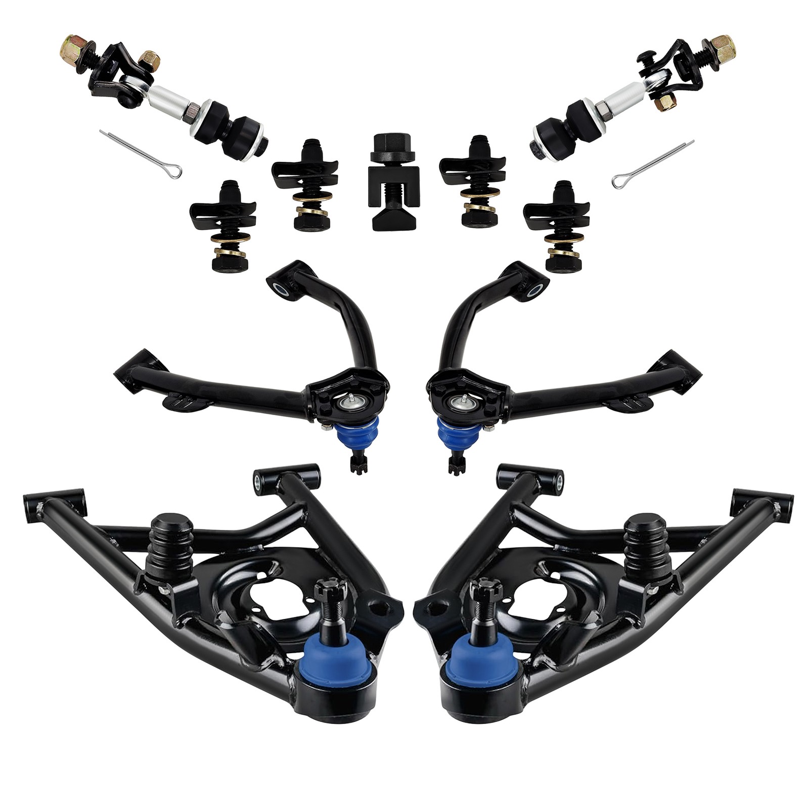 Front Tubular Control Arms Suspension Kit for 1988-1998 Chevry C1500 OBS Truck Front Tubular Control Arms Suspension Kit for 1988-1998 Chevry C1500 OBS Truck