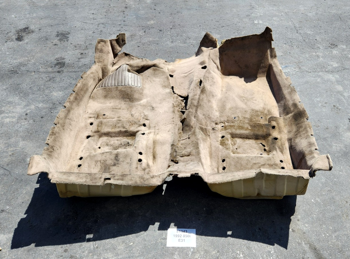 ✅ 91-97 OEM BMW E31 840 850 Floor Carpet Covering Pergament *NOTE