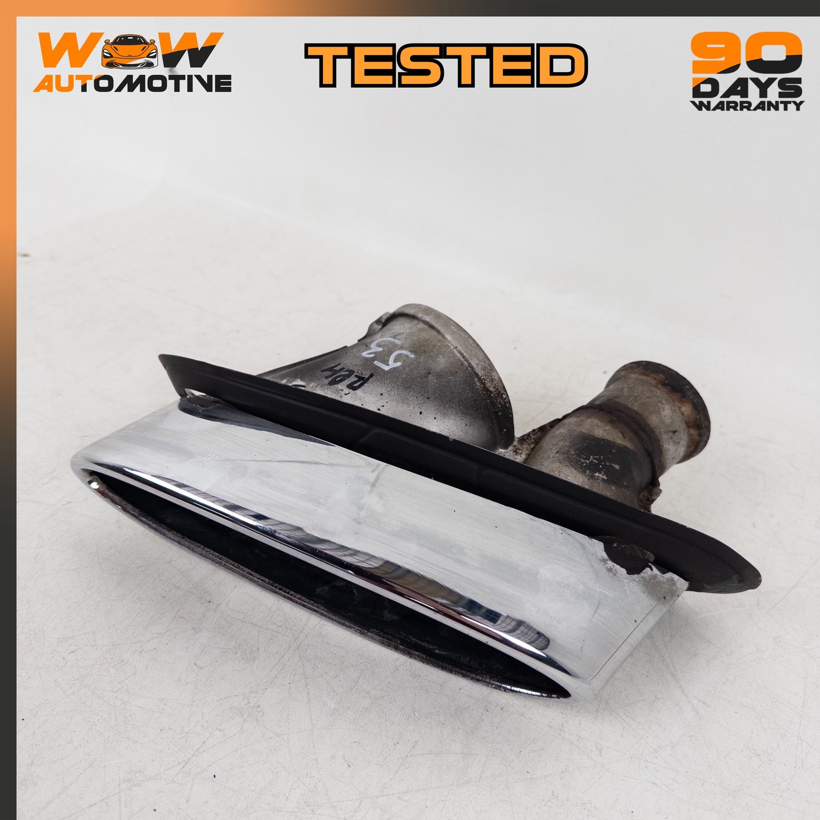 14-19 BENTLEY FLYING SPUR REAR RIGHT DUAL EXIT EXHAUST TAIL PIPE TIP TRIM OEM 14-19 BENTLEY FLYING SPUR REAR RIGHT DUAL EXIT EXHAUST TAIL PIPE TIP TRIM OEM