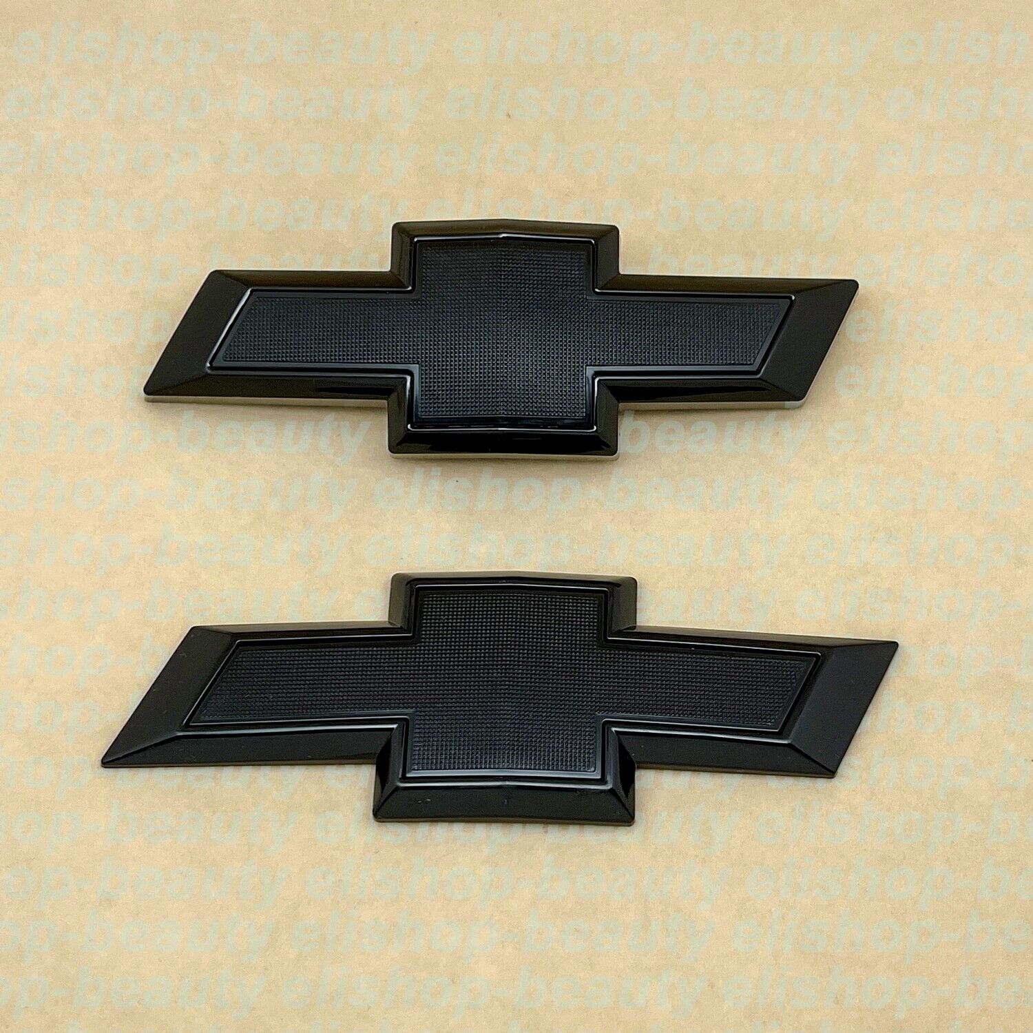 Front Rear Gloss Black Bowtie Emblem For 2016-2024 Chevrolet Camaro Custom LS LT
