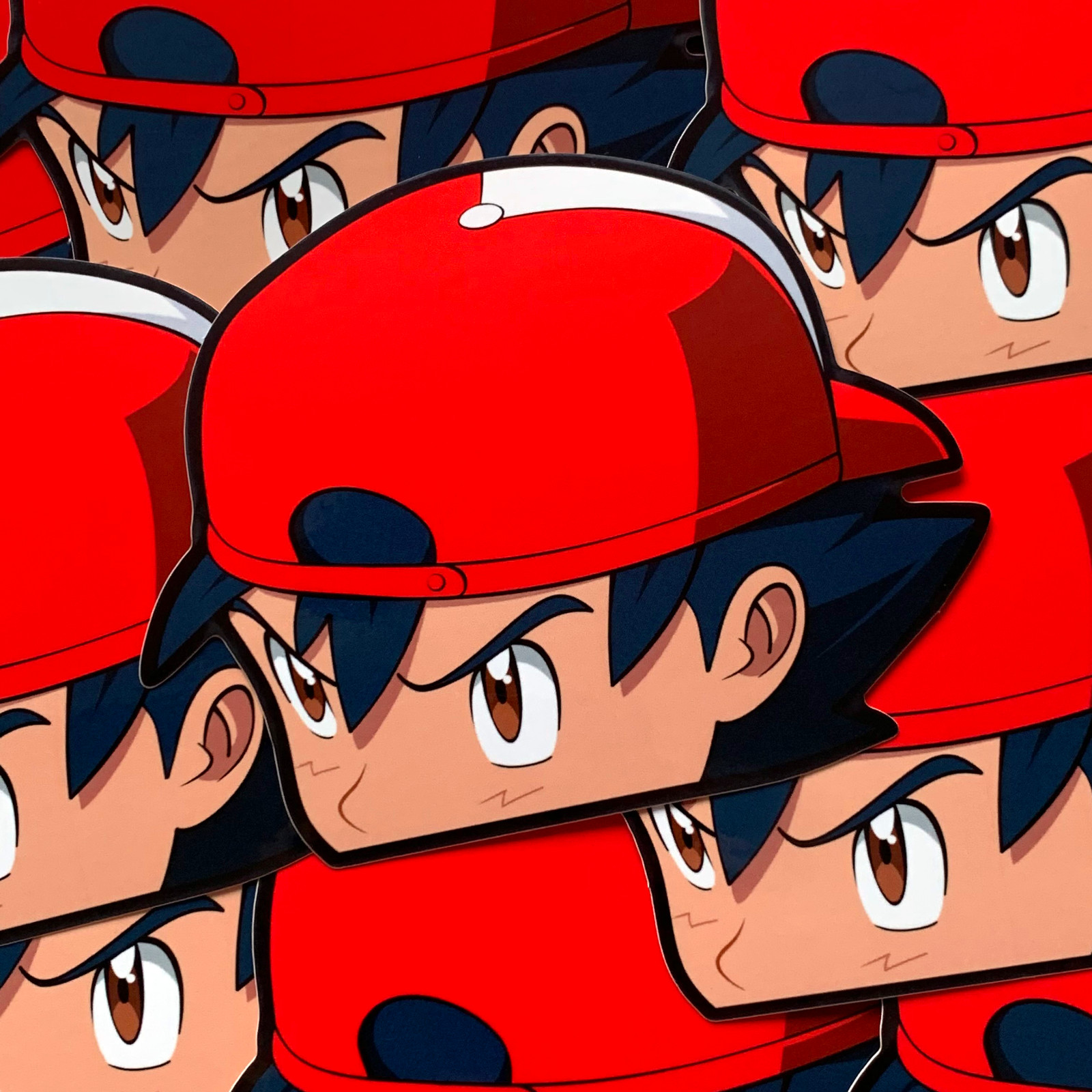 ASH KETCHUM PEEKER STICKER POKEMON ANIME CAR DECAL STICKER ASH KETCHUM PEEKER STICKER POKEMON ANIME CAR DECAL STICKER