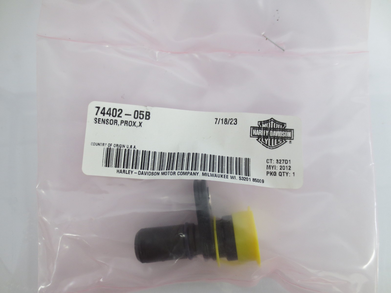NEW Genuine Harley-Davidson OEM Sensor, Prox(1) 74402-05B NEW Genuine Harley-Davidson OEM Sensor, Prox(1) 74402-05B