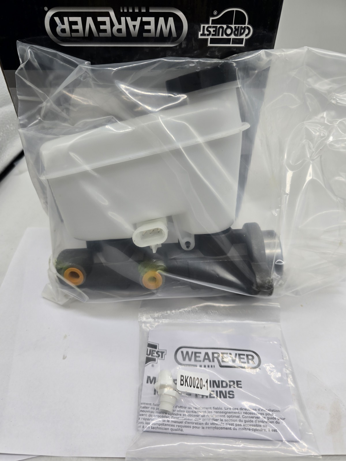 MCA390186 Wearever Brake Master Cylinder With Reservoir MCA390186 Wearever Brake Master Cylinder With Reservoir
