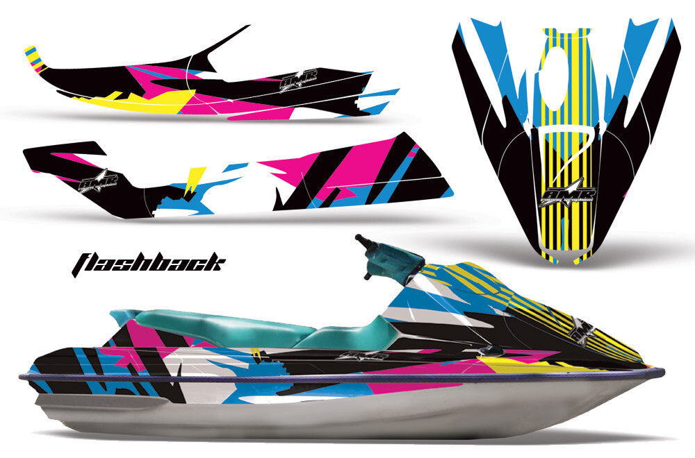 Jet Ski Graphics Kit Decal For Sea-Doo Bombardier GTS 1992-1997 Flashback