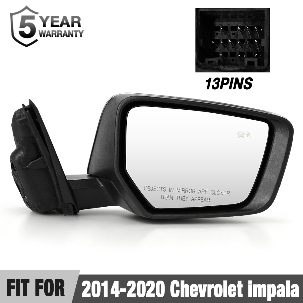 Right Power Heated Mirror Blind Spot 13Pin for Chevy Impala 2014-2020 Right Power Heated Mirror Blind Spot 13Pin for Chevy Impala 2014-2020