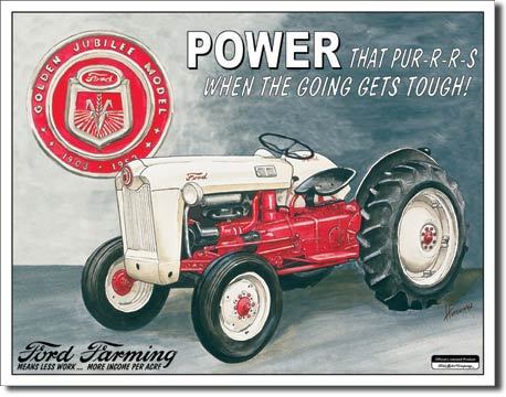 Vintage Replica Tin Metal Sign Ford Farming Jubilee Model Tractor 8N 9N new 699