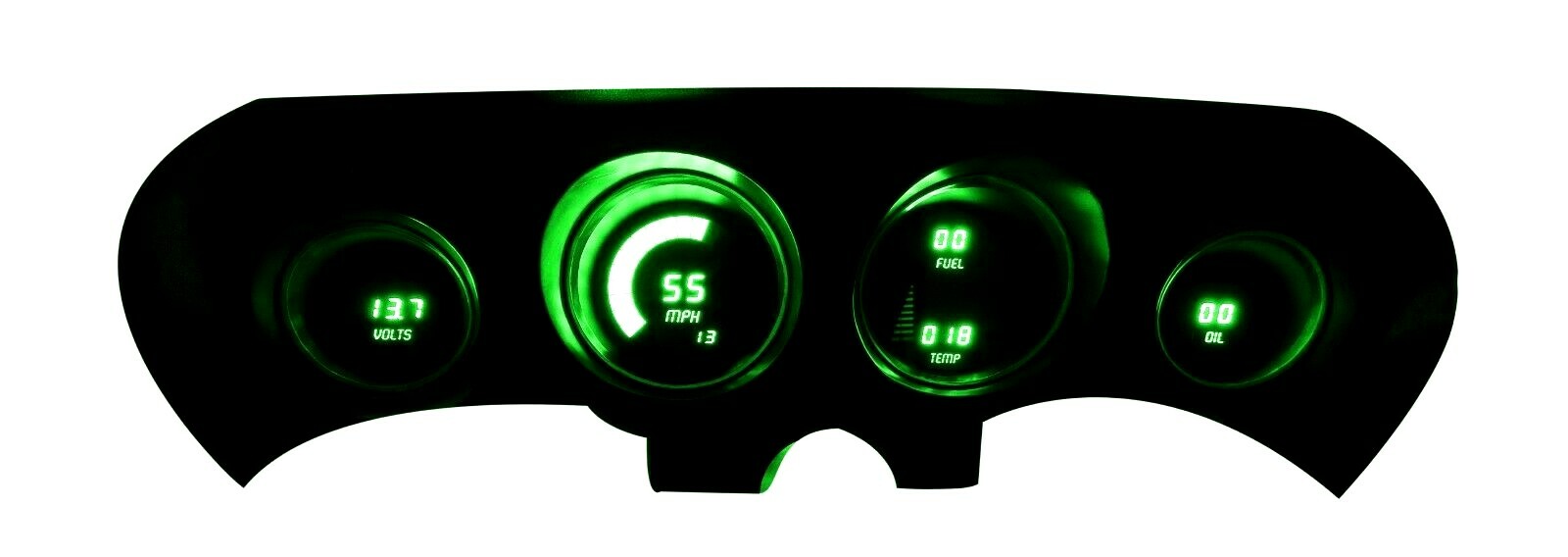 69-70 Ford Mustang LED Digital Panel GREEN LED Gauges Lifetime Warranty