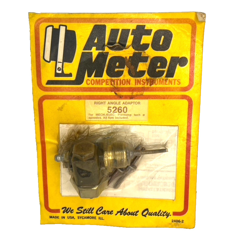 Auto Meter Speedometer Right Angle Adapter 5260 For ProComp Tach A
