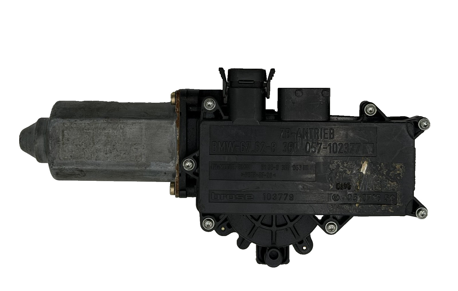 92-95 BMW E36 325 323 318 2 Door Left Window Regulator Motor 7 Pin 8360057 OEM 92-95 BMW E36 325 323 318 2 Door Left Window Regulator Motor 7 Pin 8360057 OEM