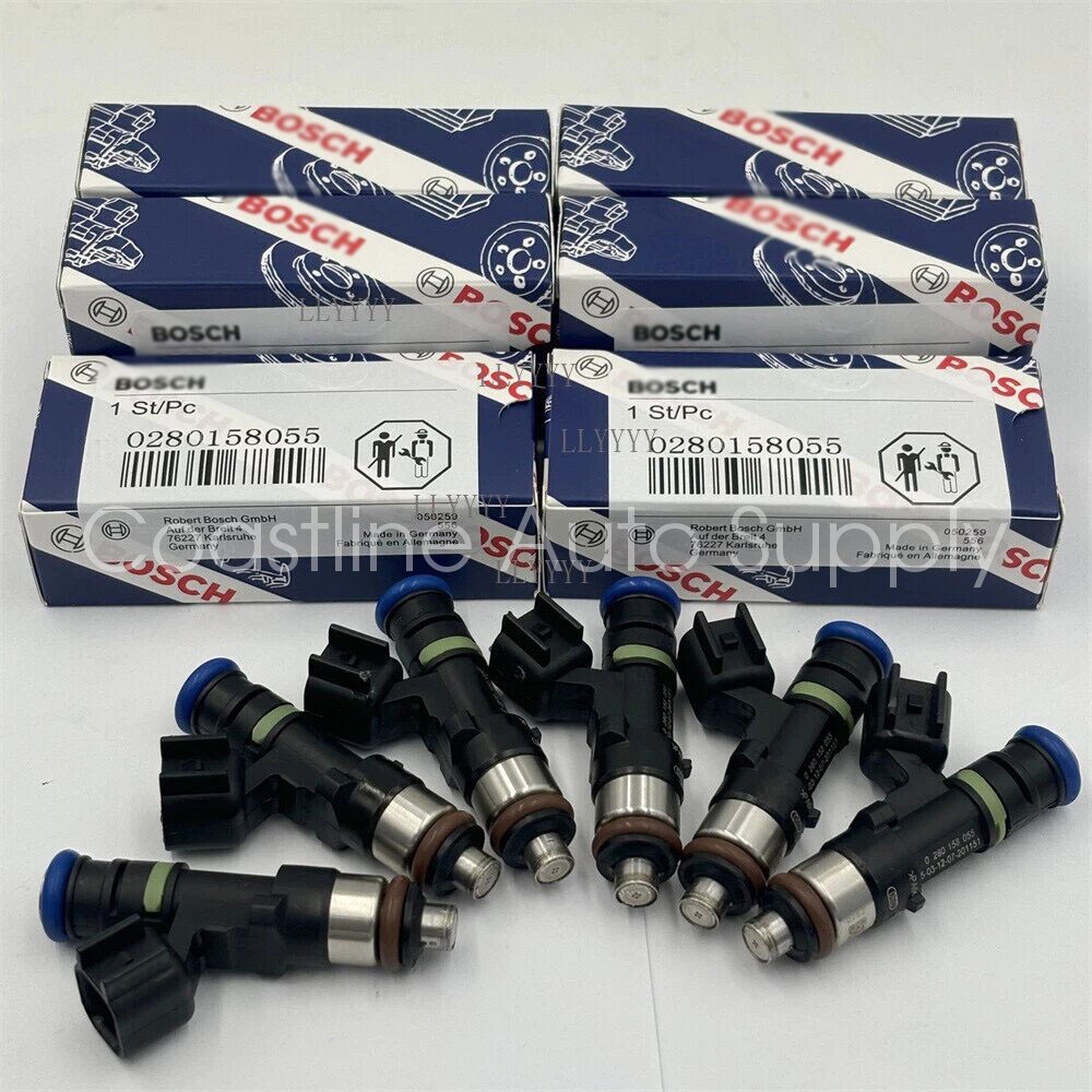 For 06-10 Mustang Explorer Mazda 4.0L V6 Bosch OEM Fuel Injector 6Pcs 0280158055