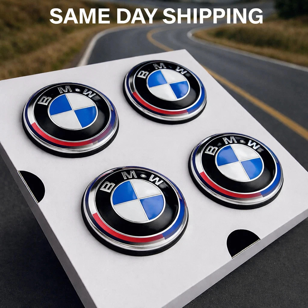 50th Anniversary Alloy Wheel Floating Centre Caps 56mm Hub Cab Set