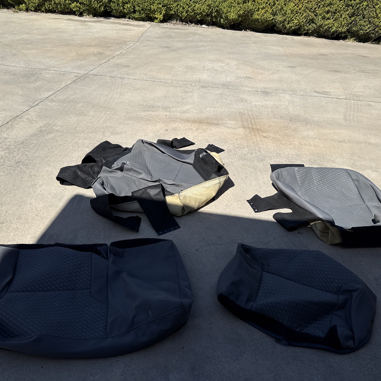 2016-23 Toyota Tacoma Double Cab Rear Seat Cover Replacements OEM Gray 2016-23 Toyota Tacoma Double Cab Rear Seat Cover Replacements OEM Gray