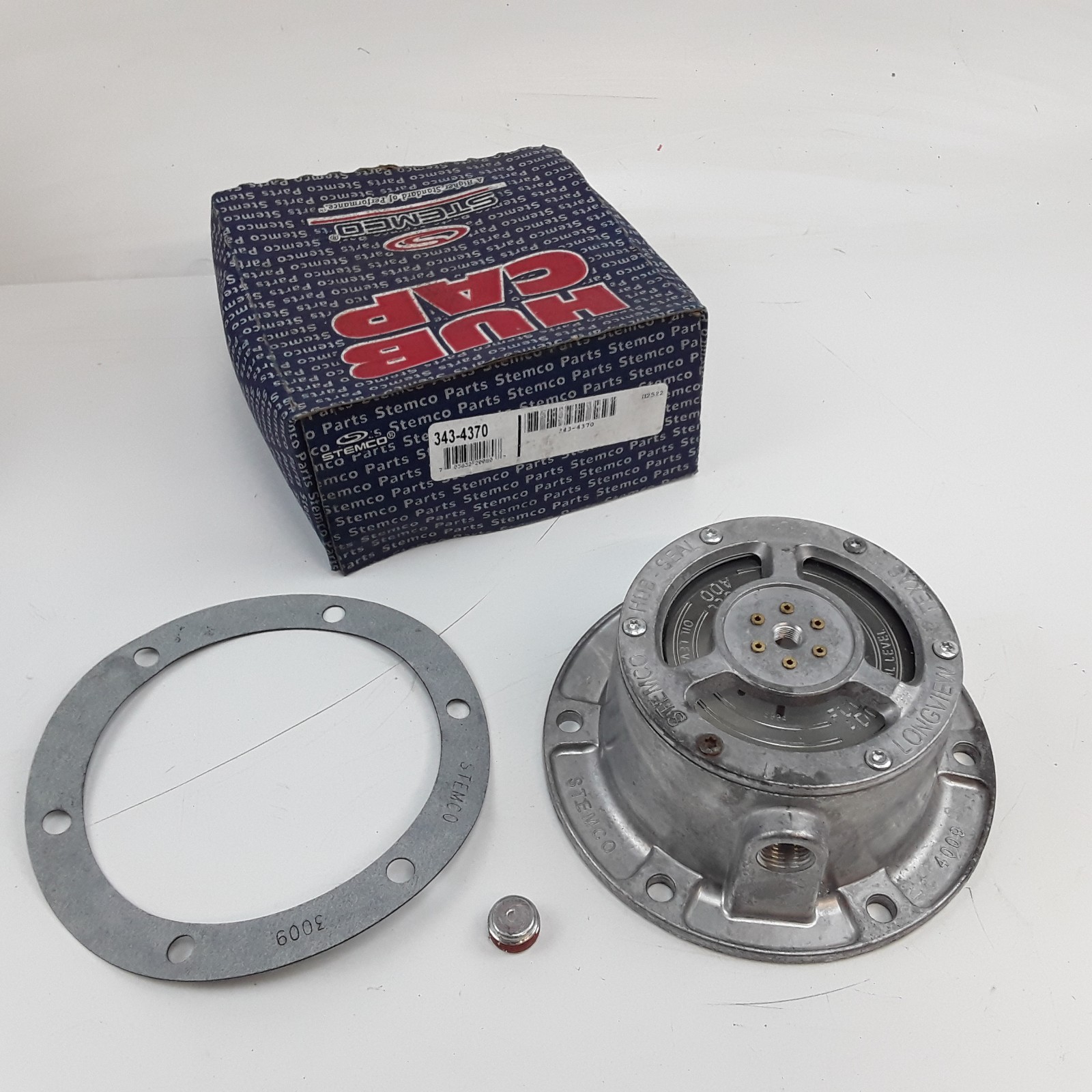Stemco 343-4370 Aluminum Wheel Hub Cap Replaces TR3434370 343195 A23406 47548