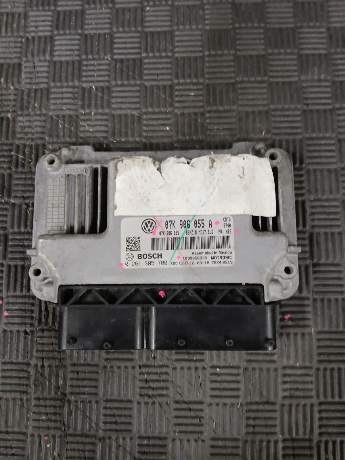 2011-2014 VOLKSWAGEN JETTA 2.5L Ecm  Engine Control Module 07K906055A 