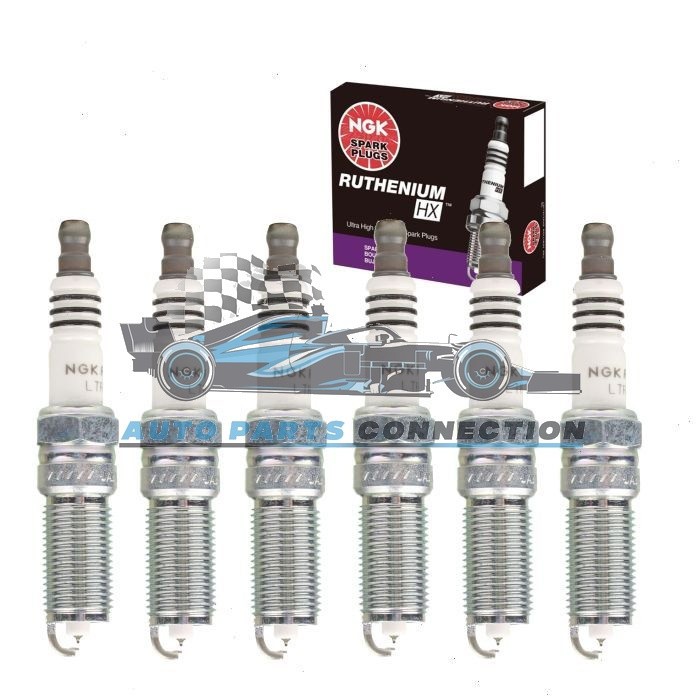 6 NGK RUTHENIUM HX SPARK PLUGS LKAR8BHX 91784 NISSAN GTR R35 3.8L VR38DETT RACE