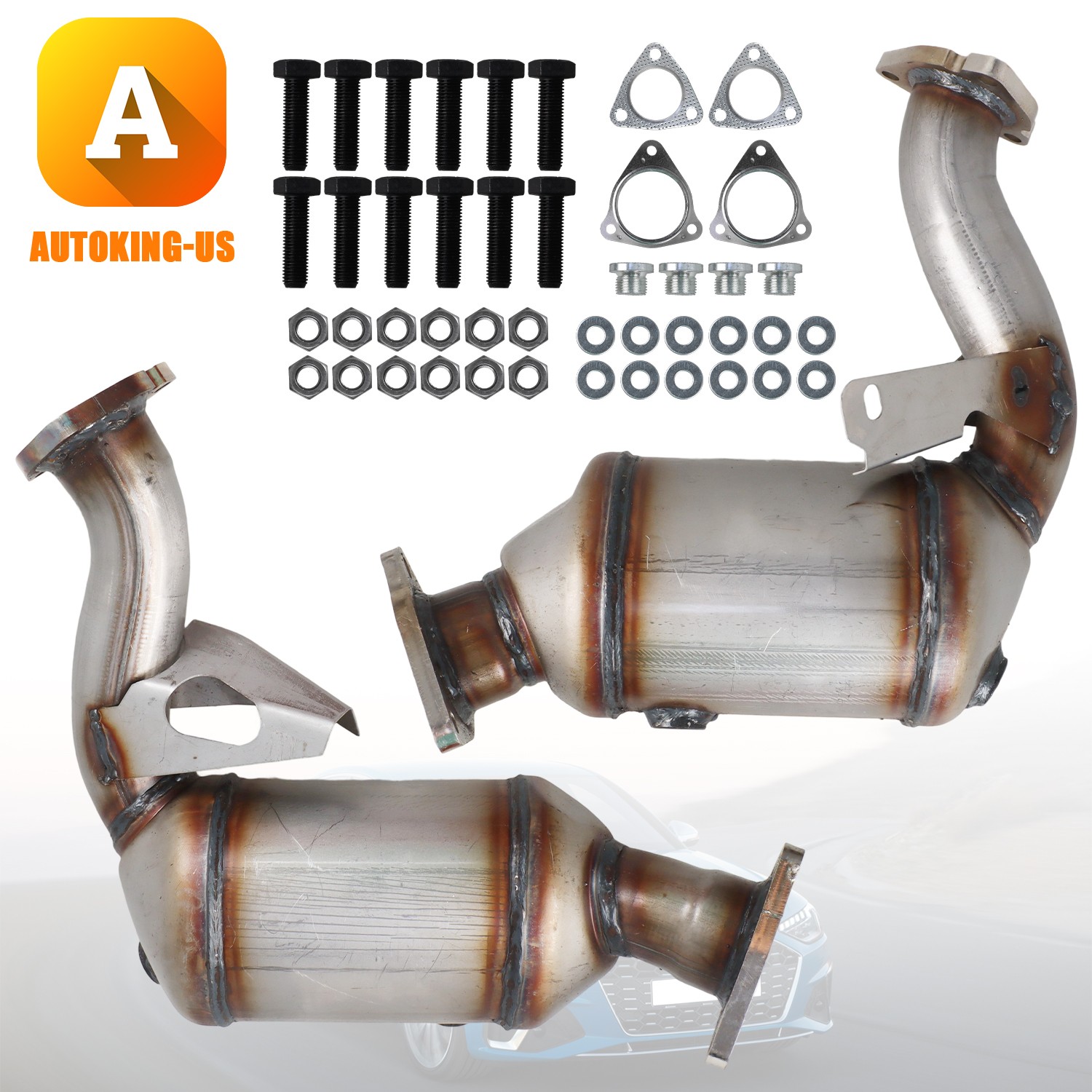 Catalytic Converter Left & Right OBD for 2010-2016 Audi S4 S5 3.0 Supercharged