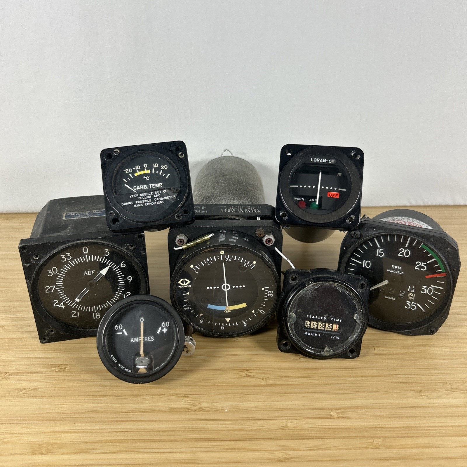 Aircraft Instruments - Aviation Gauges (Lot of 7) (Vintage Airplanes) (Man Cave)