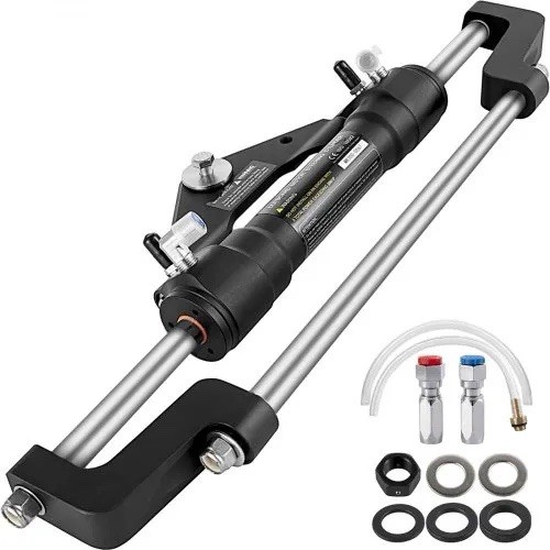 HC5358-3 Hydraulic Outboard Steering Cylinder Marine Rotary Pump Ram Up To 300HP