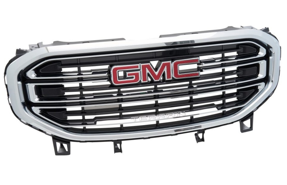 Grille in Black with Chrome Surround and GMC Logo For Terrain Without HD Vision Grille in Black with Chrome Surround and GMC Logo For Terrain Without HD Vision