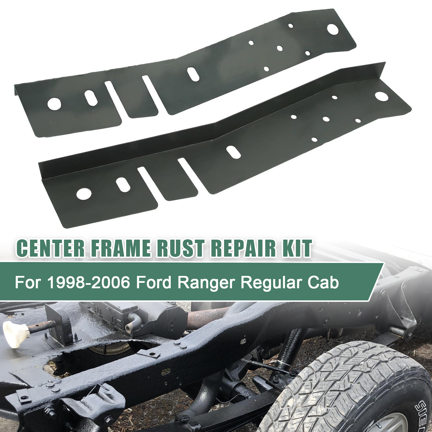 Pair Center Frame Section for 1998-2006 Ford Ranger Reg Cab Zinc-Coated NEW