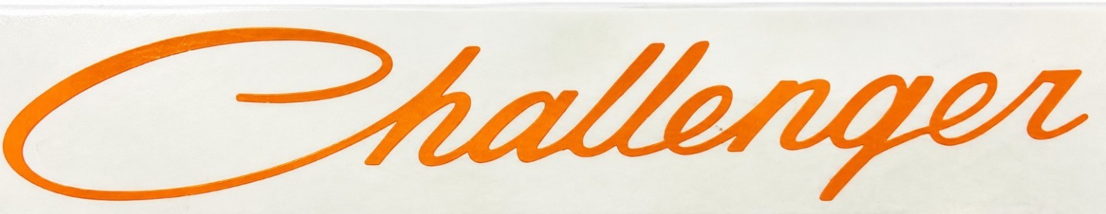 Orange Front Challenger Script Grille Emblem For 2008-2023 Dodge Challenger