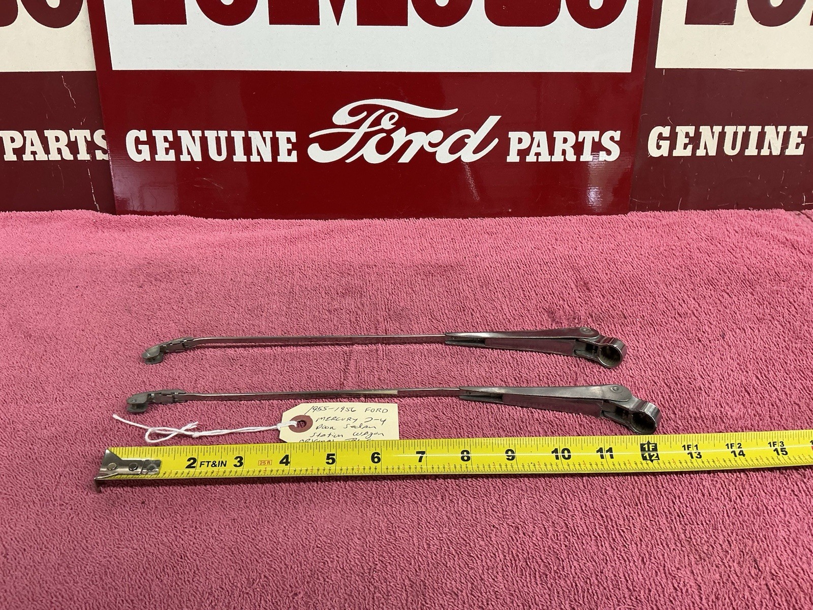 1955-1956 Ford Mercury 2 & 4 Door Sedan or  Wagon Windshield Wiper Arms ( L & R 