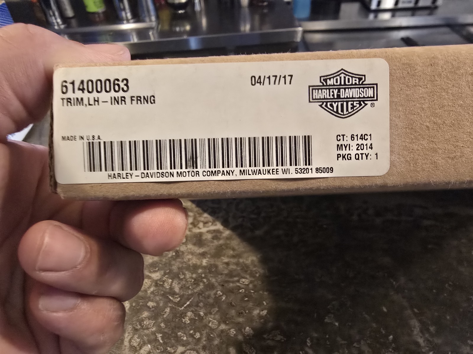 OEM Harley-Davidson 61400063 Trim Misc Deco Rubber Seal Gasket