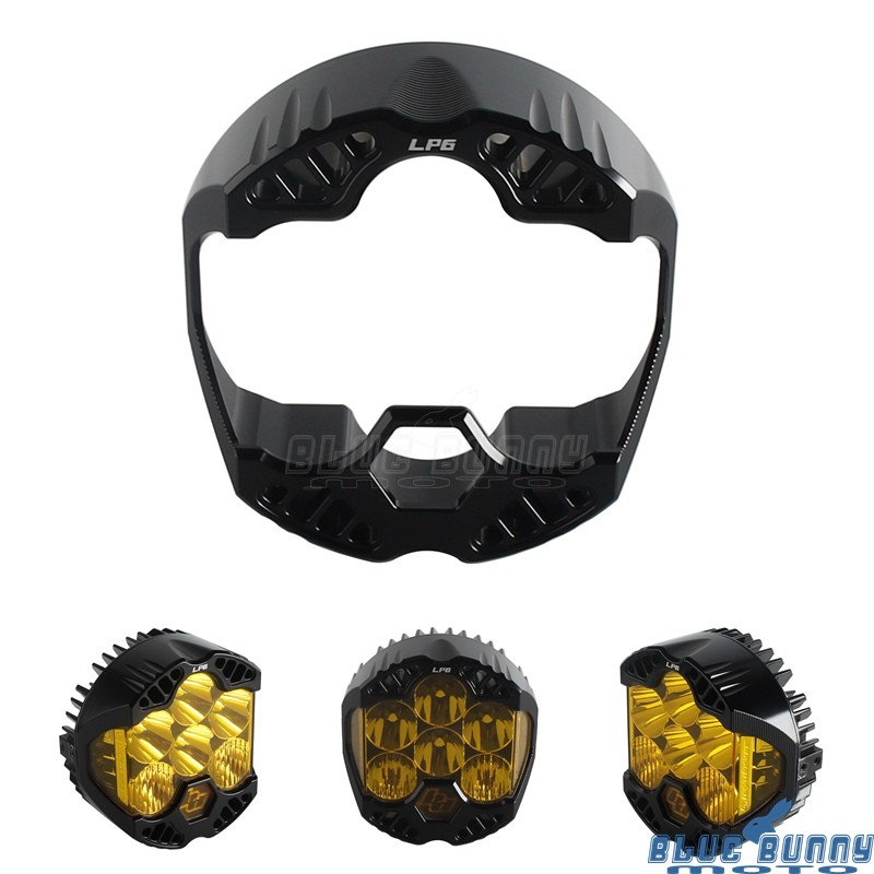 Headlight Housing For Harley Sportster Baja Designs LP6 Pro LED Auxiliary Lights Headlight Housing For Harley Sportster Baja Designs LP6 Pro LED Auxiliary Lights