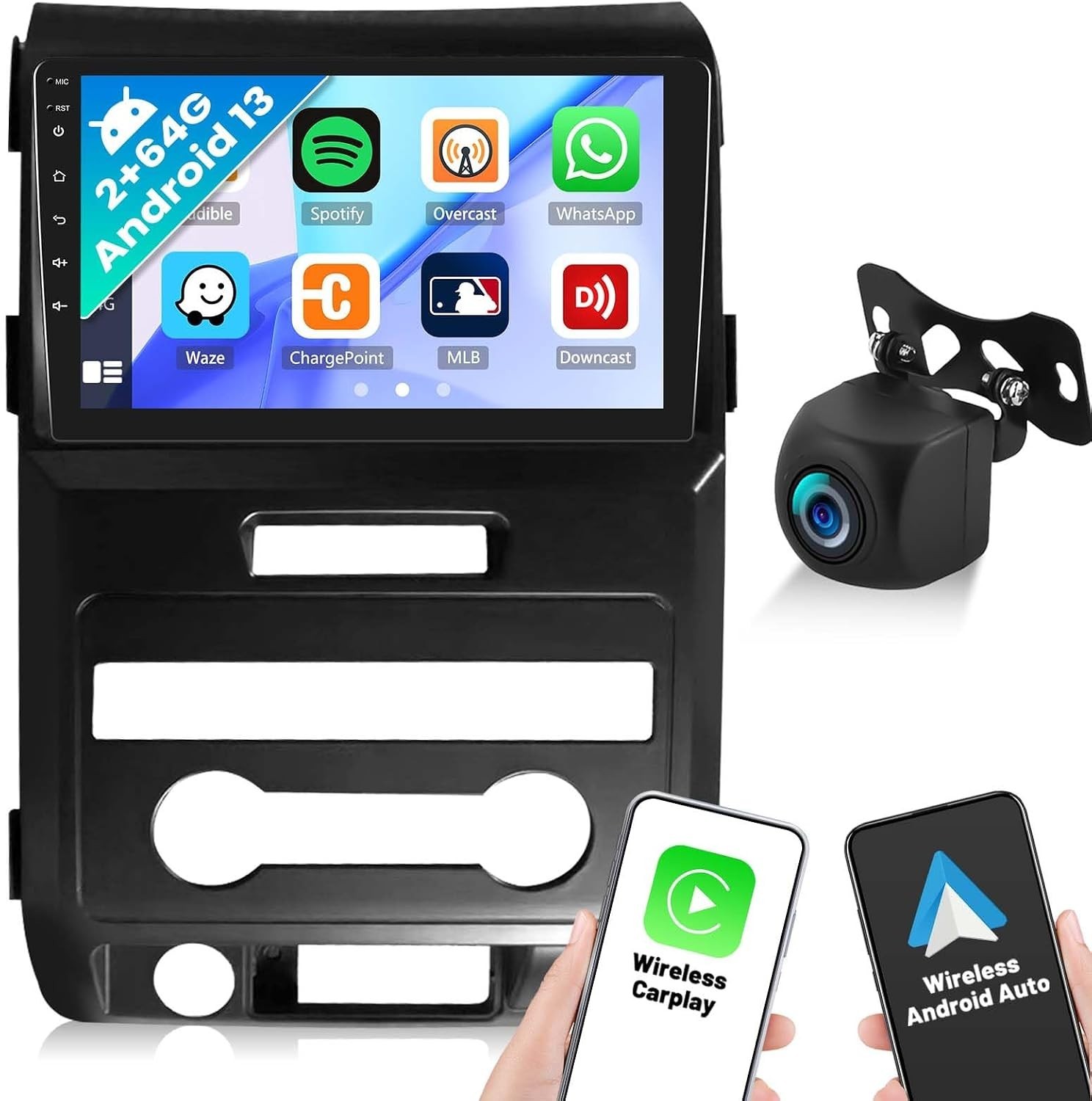 For 2009-2012 Ford F150 Apple Carplay Car Radio Android 13 Navi GPS Player 2+32G