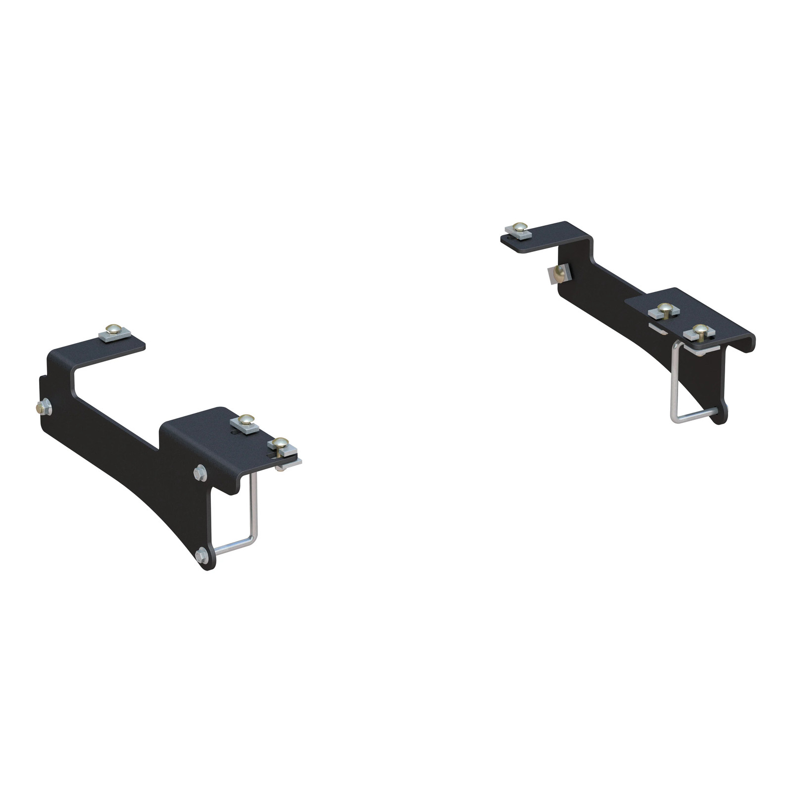 CURT Custom 5th Wheel Hitch Brackets Bolt-On Kit fits Select 2500 HD, 3500 HD