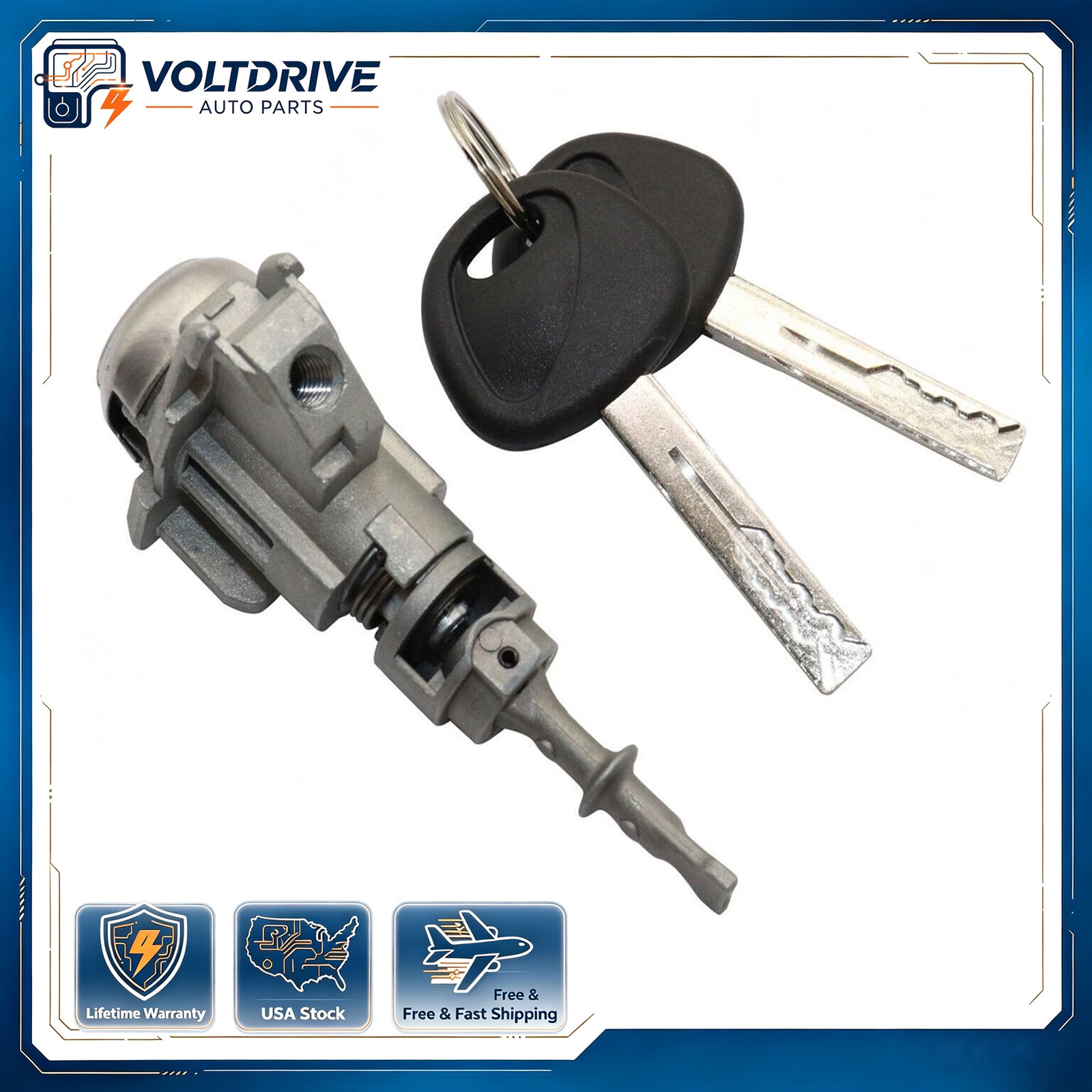 For Kia 2012-2017 Rio 81970-1WA00 Front Left Hand Door Lock Cylinder w/Key Set For Kia 2012-2017 Rio 81970-1WA00 Front Left Hand Door Lock Cylinder w/Key Set