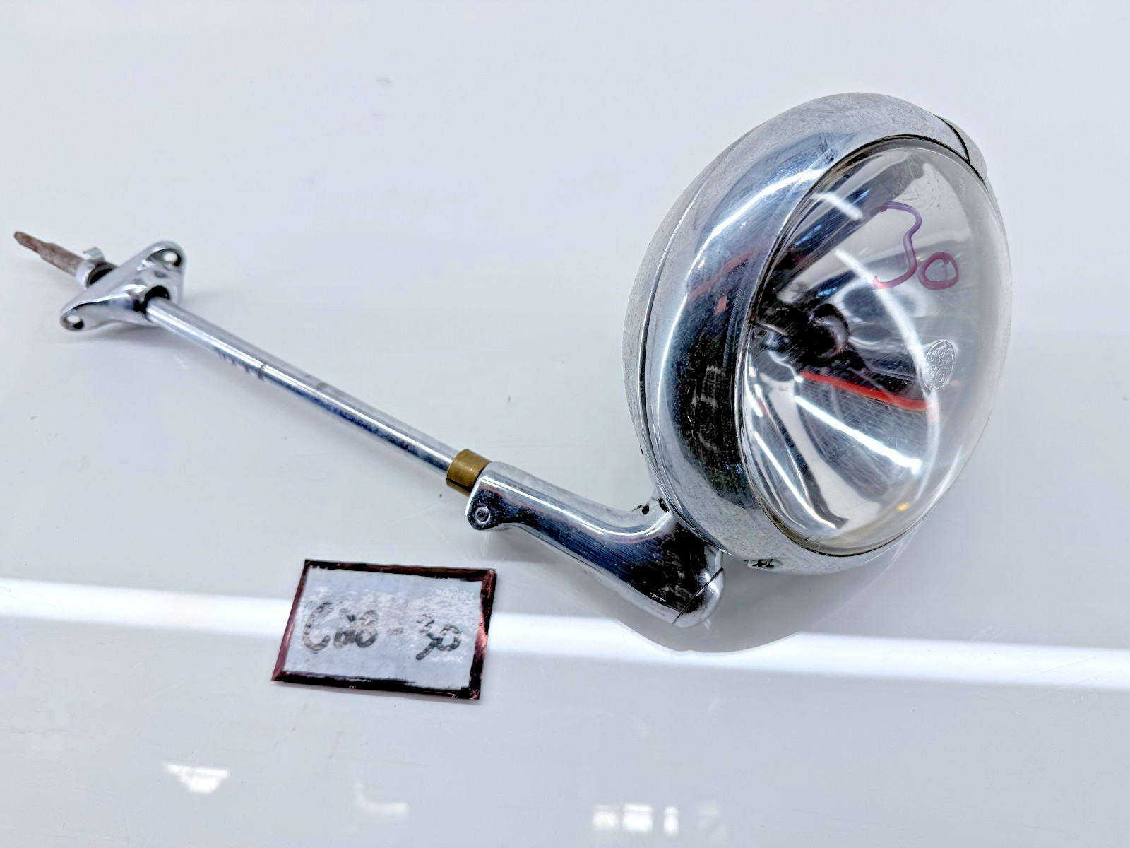 VINTAGE UNITY MODEL S6 SPOTLIGHT SEARCH LIGHT CAR TRUCK LIGHT Chrome Rod C28-30