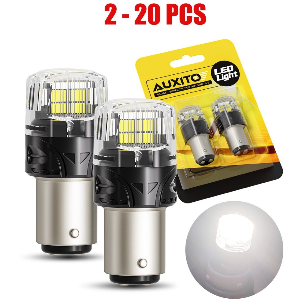 Canbus 2-20X 1156 PY21W LED TURN INDICATOR SIGNAL GLOBE BULB WHITE 4000LM BRIGHT