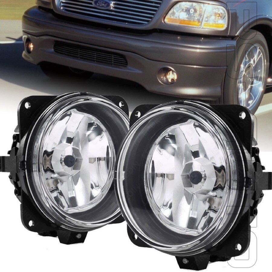 Fits 2000-2004 Ford F-150 F150 Harley Edition Pair Clear Glass 4\ Fits 2000-2004 Ford F-150 F150 Harley Edition Pair Clear Glass 4\