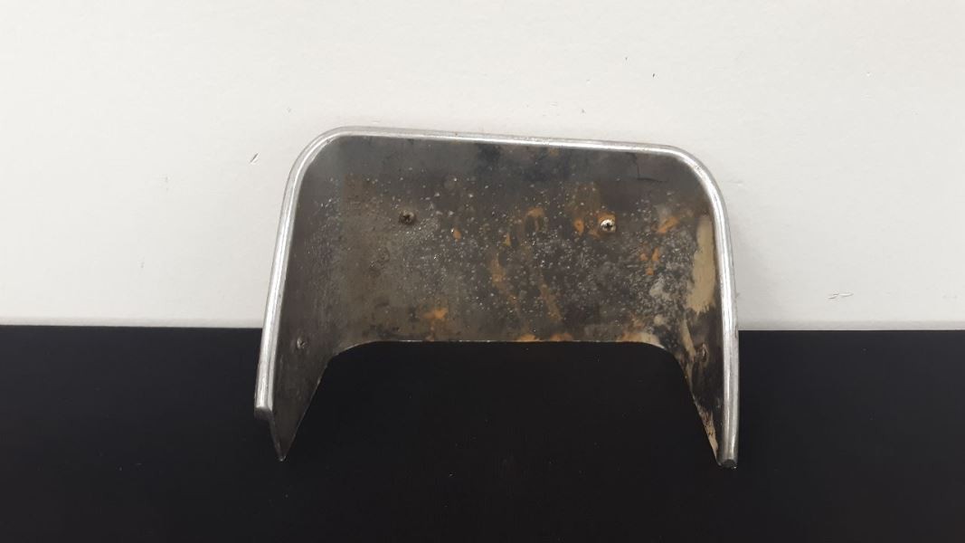 1970-73 CHEVY CORVETTE C3 OEM USED RIGHT PASSENGER MUFFLER BEZEL 3966544 CHROME