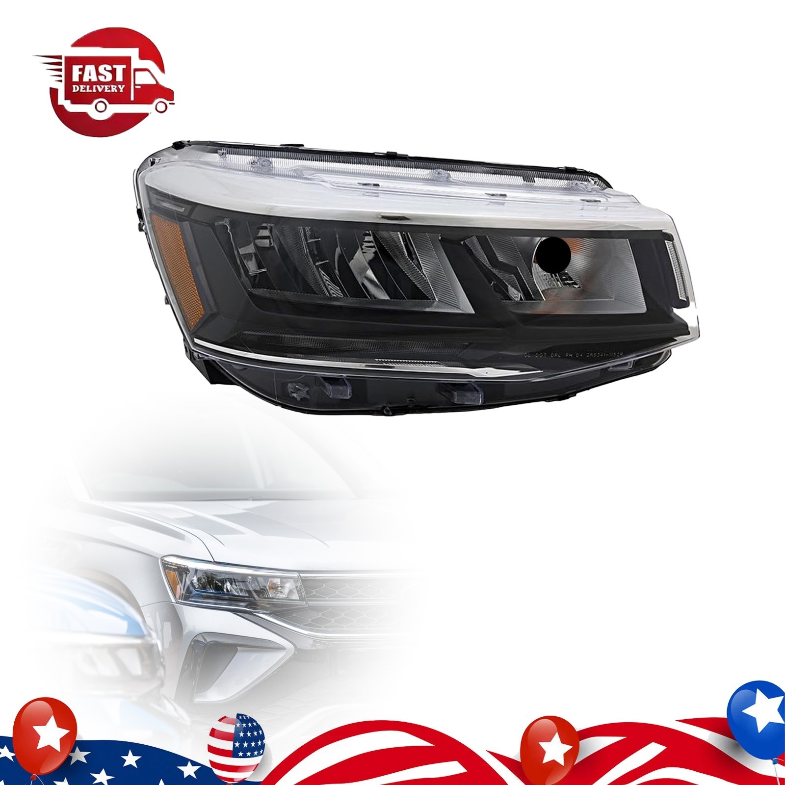 Right Passenger Sdie Headlights W/O AFS For 2022-24 Volkswagen Taos 2GJ-941-036