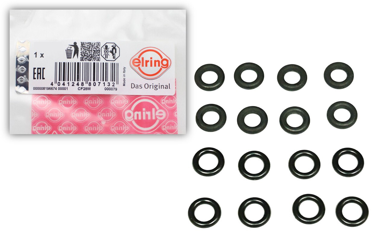 8 UPPER 8 LOWER 16 O-Ring Fuel Injector Nozzle Rubber Seal Kit for BMW 5 6 7 x5