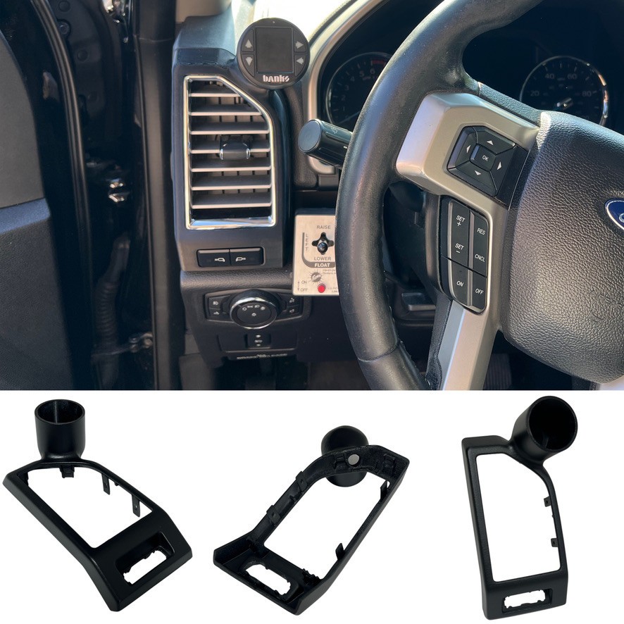 17 22 Ford F150 F250 F350 Left Side Dash Air Vent 52mm Single Gauge Pod Mount