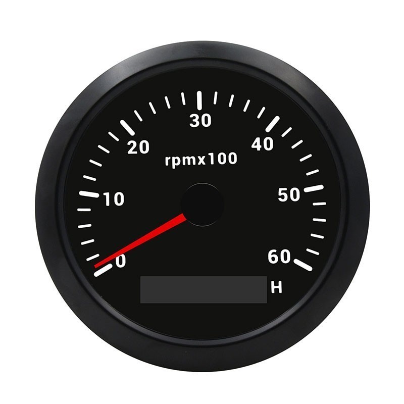 85mm Waterproof Tachometer Gauge 0-6000RPM RPM Meter for Boat Car Truck US
