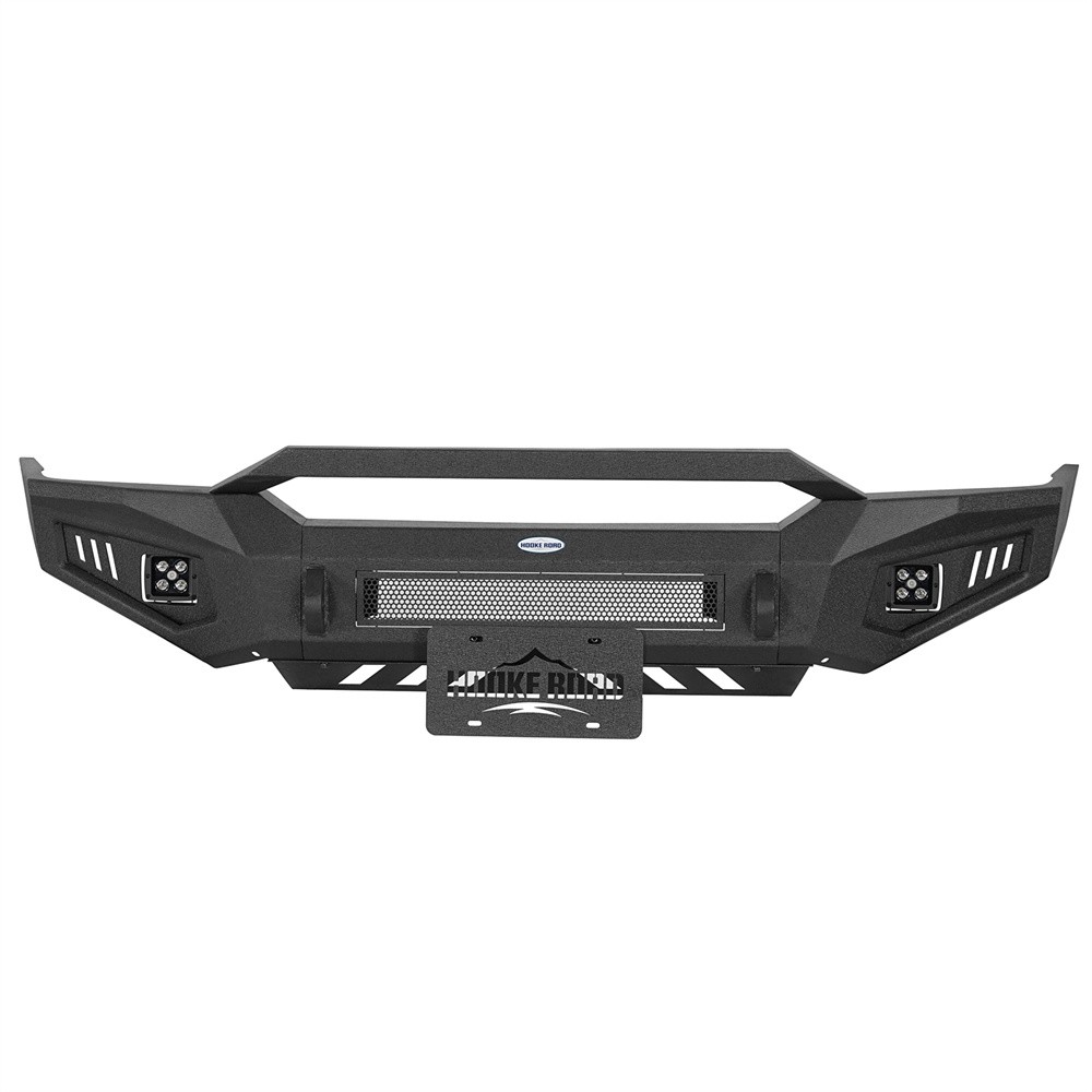 Fit Ford Ranger 1998-2011 Off-road Steel Front Bumper w/ Skid Plate & LED Light